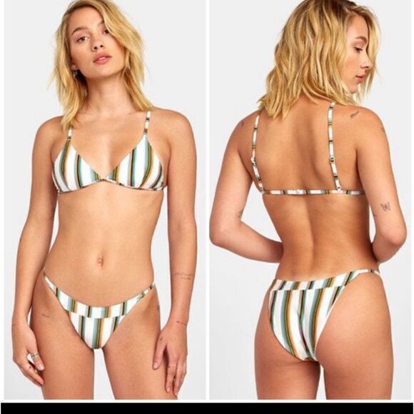 RVCA Isle bikini bottom medium coverage size XS NWT - Picture 1 of 4